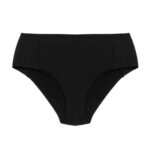 Calcinha Absorvente Lateral Larga  - Fluxo Leve a Moderado - Preta